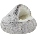 Cuccia a Grotta in Peluche — Hooded Calming Pet Bed