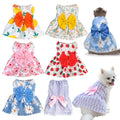 Set 6 Abitini con Fiori — 6-Piece Floral Dog Dress Set