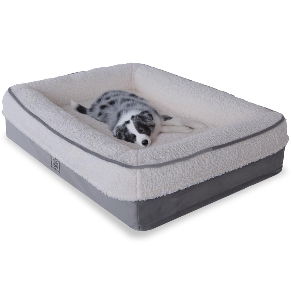 Cuccia Ortopedica in Memory Foam per Cani Grandi — Orthopedic Dog Sofa Bed