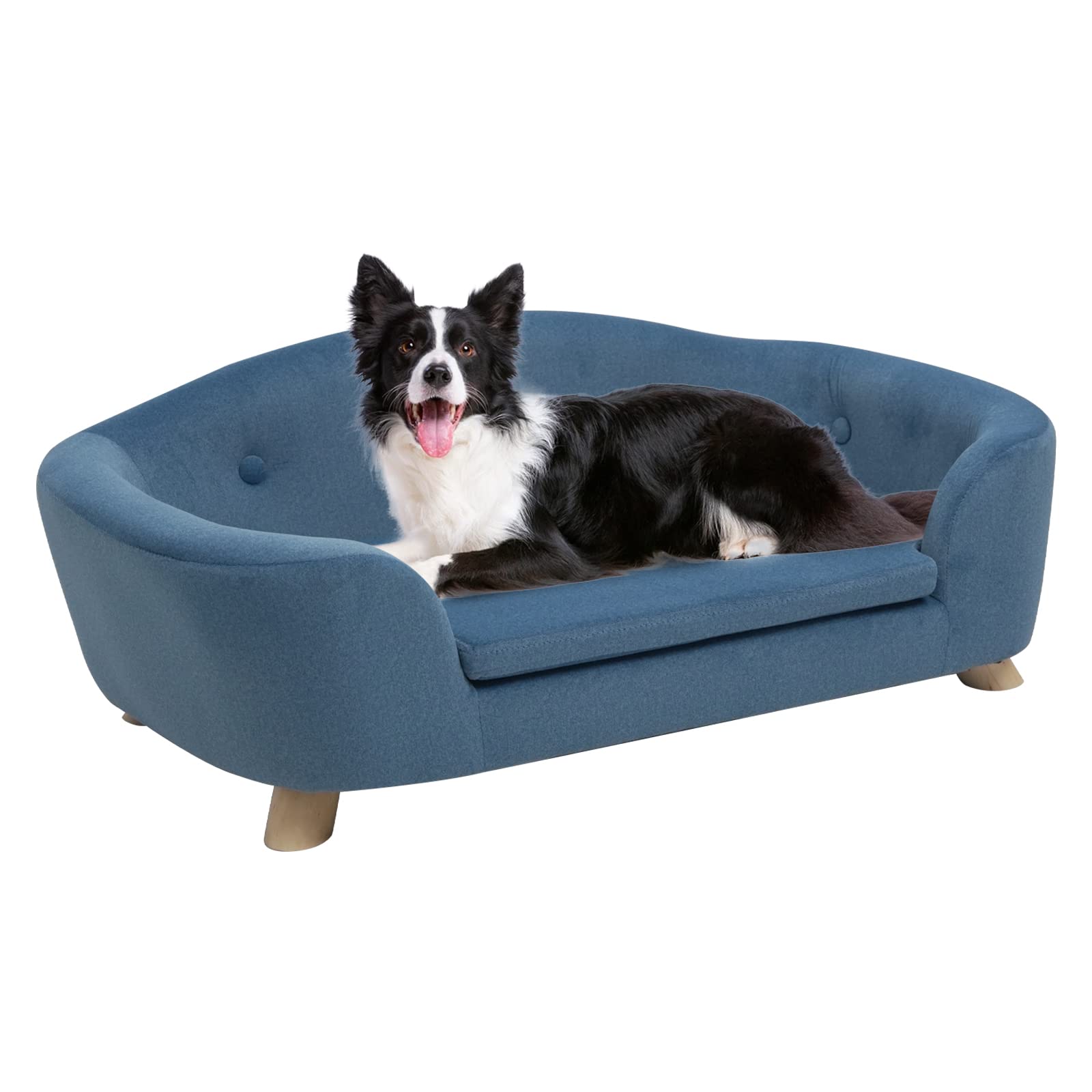Divano Luxury per Cani Grandi — Velvet Memory Foam Dog Sofa